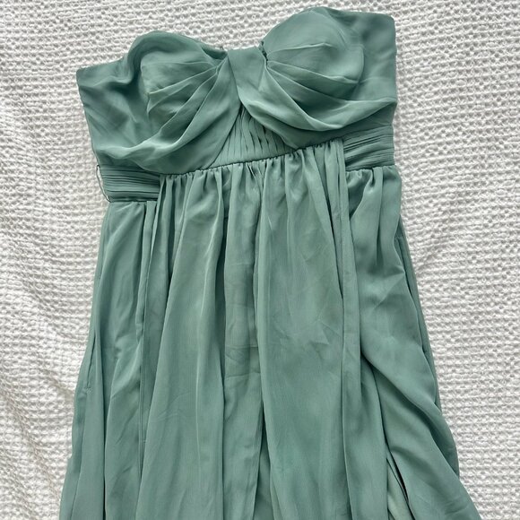 Birdy Grey Grace Dress in Chiffon Sea Glass Size L - Picture 6 of 11